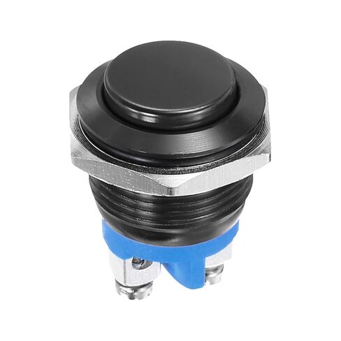 DMiotech 1 Pcs 16mm / 5/8" Push Button Switch, IP66 1NO 0-250V 5A Momentary Latching Push Button Starter Light Switch Self-Reset, Aluminum Alloy High Head Gold in Saudi Arabia