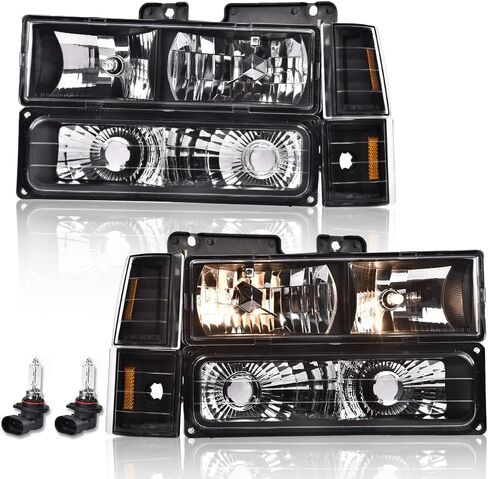 G-Plus LED المصابيح الأمامية ، متوافقة مع 1994-1999 GMC C1500 K1500 Yukon C1500 C2500 K1500 K2500 Suburban/1994-2000 C2500 C3500 K2500 K3500 in Saudi Arabia
