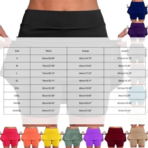 Skorts for Women with Pockets Tummy Control Athletic Golf Tennis Skirt Plus Size High Waisted Skorts Dressy Causal in Kuwait