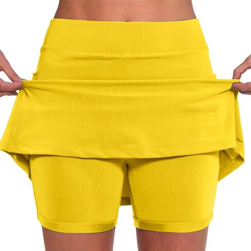 Skorts for Women with Pockets Tummy Control Athletic Golf Tennis Skirt Plus Size High Waisted Skorts Dressy Causal in Kuwait