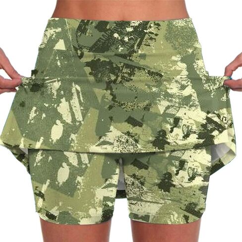 Skorts for Women with Pockets Tummy Control Athletic Golf Tennis Skirt Plus Size High Waisted Skorts Dressy Causal in Kuwait