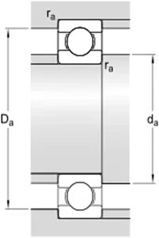6907-2RS Bearing ABEC-1 35x55x10 mm Thin Section 6907 2RS Ball Bearings 6907RS 61907 in Saudi Arabia