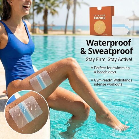 Thigh Lift Tape for Women, Invisible Waterproof Skin Tape for Loose Skin, Anti-Chafing Anti-Friction Body Tape for Legs, Appearance Support for Dresses, Sports and Daily Wear(3 Box) in Saudi Arabia