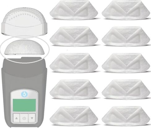 عبوة من 10 فلاتر للاستعمال مرة واحدة متوافقة مع جهاز HDM Z1 Z2 Basic Travel CPAP، بوليستر in Kuwait