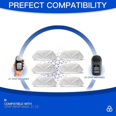 10-Pack Disposable Filters Compatible with HDM Z1 Z2 Basic Travel CPAP Machine,Polyester in Saudi Arabia
