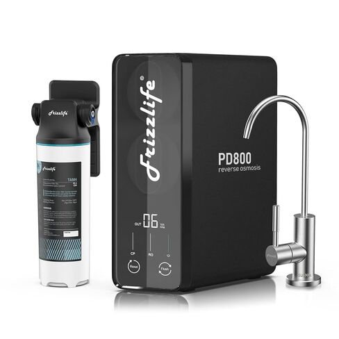 Frizzlife Reverse Osmosis Water Filter - Alkaline Mineral pH+, NSF/ASNI 58&53&42&372 Standard, 600GPD Tankless RO Reverse Osmosis System, Under Sink, 2:1 Pure to Drain, Reduce FPAS/PFOA, PD600-TAM3 in Saudi Arabia