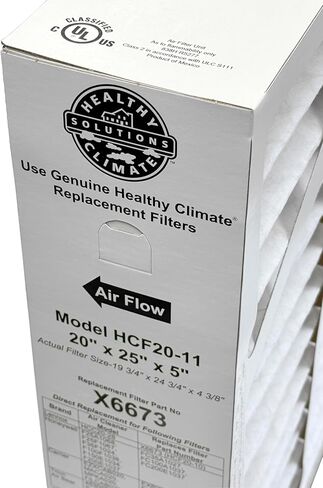 Lennox Healthy Climate X6673-20" x 25" x 5" Healthy Climate HCF20-11 Air Filter, MERV 11 Filter Bundle with Same Day Supply Filter Change Reminder Magnet (2-Pack) in Saudi Arabia