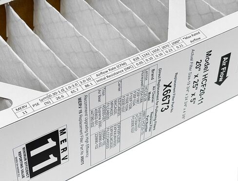 Lennox Healthy Climate X6673-20" x 25" x 5" Healthy Climate HCF20-11 Air Filter, MERV 11 Filter Bundle with Same Day Supply Filter Change Reminder Magnet (2-Pack) in Saudi Arabia