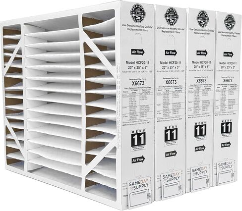 Lennox Healthy Climate X6673-20" x 25" x 5" Healthy Climate HCF20-11 Air Filter, MERV 11 Filter Bundle with Same Day Supply Filter Change Reminder Magnet (2-Pack) in Saudi Arabia