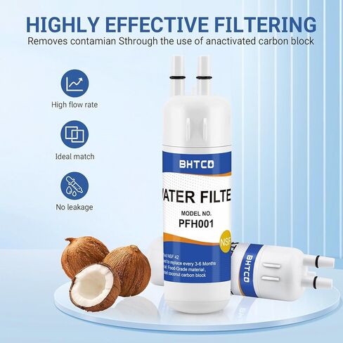 P8RFKB2L Water Filter for Kenmore Refrigerator Kitchen-Aid KRSF705HPS Ama-na ASD2575BRW01 Replacement.(2 Pcs) in Saudi Arabia