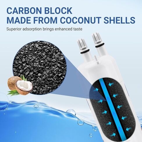 P8RFKB2L Water Filter for Kenmore Refrigerator Kitchen-Aid KRSF705HPS Ama-na ASD2575BRW01 Replacement.(2 Pcs) in Saudi Arabia