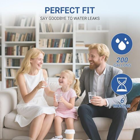 P8RFKB2L Water Filter for Kenmore Refrigerator Kitchen-Aid KRSF705HPS Ama-na ASD2575BRW01 Replacement.(2 Pcs) in Saudi Arabia
