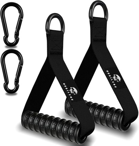 Heavy Duty Gym Workout Handles - Strong, Non-Slip & Comfortable Rubber Exercise Grip Attachments, Replacement Fitness Equipment Accessorys for Cable Machine, LAT Pulldown and Resistance Band in Saudi Arabia