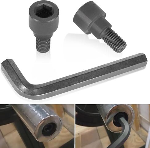 Bars Hex Bolts & 12mm Hex Allen L-Wrench Tool Perfect for Olympic Bars, Curl Bars, Tricep Bars, Dumbbell Bars in Saudi Arabia