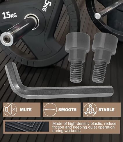 Bars Hex Bolts & 12mm Hex Allen L-Wrench Tool Perfect for Olympic Bars, Curl Bars, Tricep Bars, Dumbbell Bars in Saudi Arabia