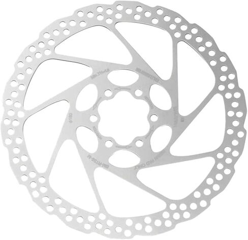 SHIMANO Deore SM-RT56-MP Disc Brake Rotor - 180mm, 6-Bolt, for Resin Pads Only, Silver in Saudi Arabia