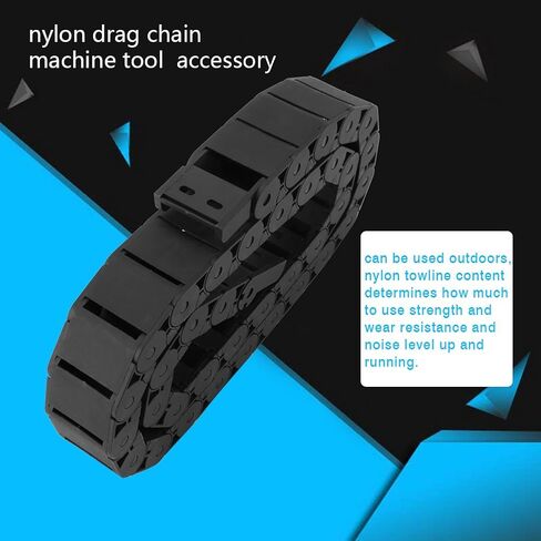 Nylon Wire Cable Carrier Drag Chain, High Elasticity Cable Drag Chain 15mm x 30mm Plastic Semi Closed CNC Machine Tool for Automated Machinery in Kuwait