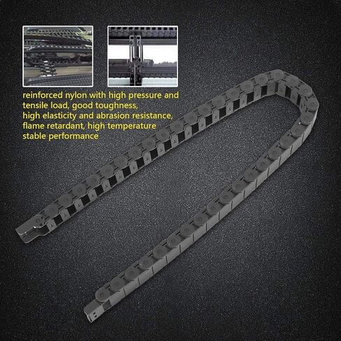 Nylon Wire Cable Carrier Drag Chain, High Elasticity Cable Drag Chain 15mm x 30mm Plastic Semi Closed CNC Machine Tool for Automated Machinery in Kuwait