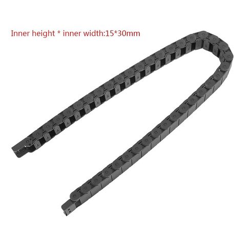 Nylon Wire Cable Carrier Drag Chain, High Elasticity Cable Drag Chain 15mm x 30mm Plastic Semi Closed CNC Machine Tool for Automated Machinery in Kuwait
