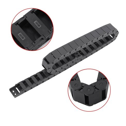 Nylon Wire Cable Carrier Drag Chain, High Elasticity Cable Drag Chain 15mm x 30mm Plastic Semi Closed CNC Machine Tool for Automated Machinery in Kuwait