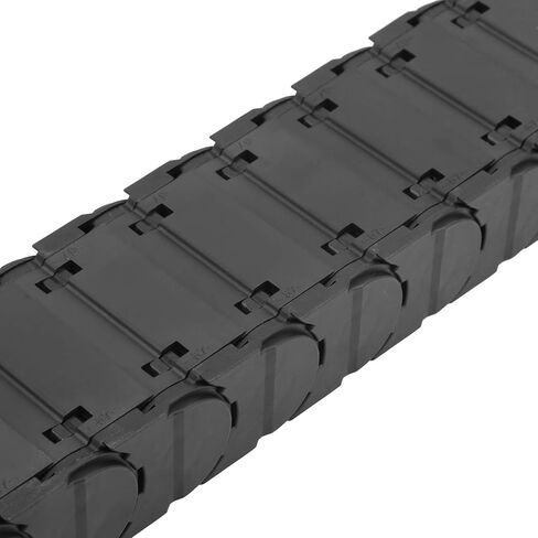 Cable Drag Chain Nylon Wire Carrier Full Enclosed Low Noise Series Removable Assembly Tank Towline for CNC Machine Tool Arm Engraving Machine Cable Protection Accessories Durable (D25*125 Length 1m) in Saudi Arabia