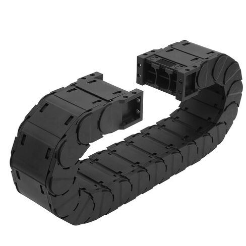 Cable Drag Chain Nylon Wire Carrier Full Enclosed Low Noise Series Removable Assembly Tank Towline for CNC Machine Tool Arm Engraving Machine Cable Protection Accessories Durable (D25*125 Length 1m) in Saudi Arabia