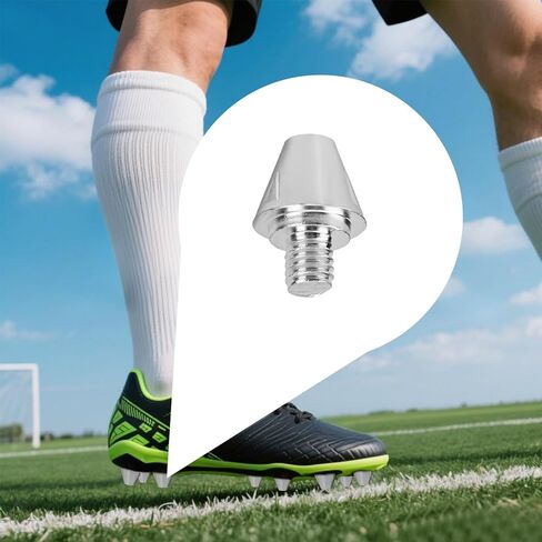 12pcs Football Boot Studs, 11mm/0.43in & 8mm/0.31in Metal Soccer Cleats Spikes with Nail Remover Screw-in Rugby Spikes for Firm Surfaces Outdoor Athletic Training in Saudi Arabia
