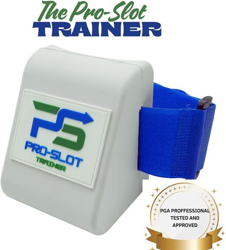 GolfTrainingAids The Pro-Slot Trainer أداة تدريب التأرجح للجولف تساعد على القوة والدقة والاتساق | يحسن ميكانيكا التأرجح، ودوران الكتف وتمديد الذراع - تصميم إسفنجي مريح in Kuwait