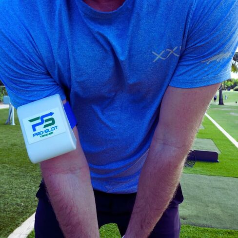 GolfTrainingAids The Pro-Slot Trainer أداة تدريب التأرجح للجولف تساعد على القوة والدقة والاتساق | يحسن ميكانيكا التأرجح، ودوران الكتف وتمديد الذراع - تصميم إسفنجي مريح in Kuwait