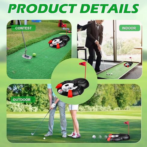 Golf Ball Automatic Putting Return Cup with Laser, Training Putting Indoor/Outdoor Aid, Golf Cup Putting Machine, Suitable for Practicing at Home, Yard, Office, Party in Kuwait