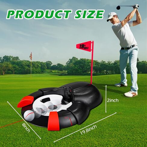 Golf Ball Automatic Putting Return Cup with Laser, Training Putting Indoor/Outdoor Aid, Golf Cup Putting Machine, Suitable for Practicing at Home, Yard, Office, Party in Kuwait