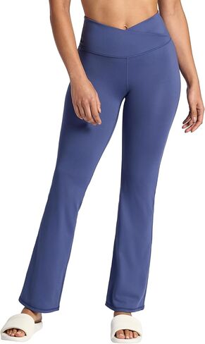 بنطال يوجا للسيدات من Gaiam بحزام خصر متقاطع وجزء سفلي، مقاس نحيف، درزة داخلية 31 بوصة، ماص للرطوبة in Saudi Arabia