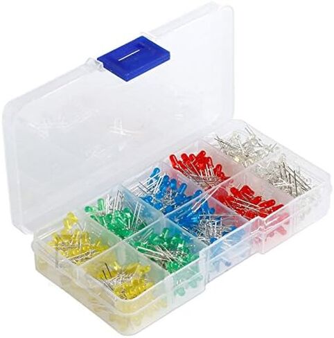 3 مللي متر LED 500 قطعة أحمر أخضر أصفر أزرق أبيض صمامات باعثة للضوء in Kuwait