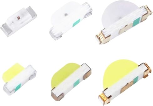 100 قطعة 0602 0802 1204 ضوء جانبي SMD LED أحمر أزرق أصفر برتقالي أبيض دافئ وردي أبيض أخضر أرجواني صمام ثنائي باعث للضوء ﻿(0802 أحمر) in Saudi Arabia