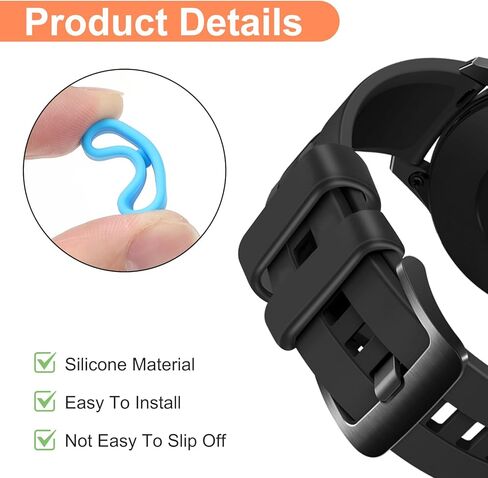 12 حزمة من أقفال الشريط السحري لـ Magic Band & Band+ & Band2.0، أشرطة أمان للساعة الذكية متعددة الألوان، حلقات حامل أمان من السيليكون لملحقات الساعة الذكية (ملونة) in Kuwait
