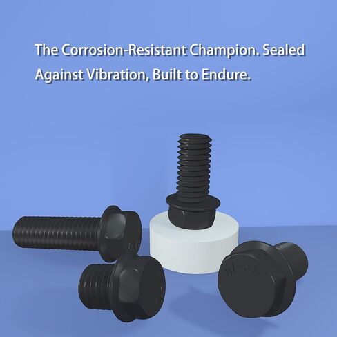 مسامير سداسية مطلية بالزنك الأسود، 304 من الفولاذ المقاوم للصدأ، ملولبة بالكامل، أحجام متنوعة، معيار DIN 933 / ISO 4017، مسامير آلة ذات رأس سداسي خارجي (3/8 بوصة - 16 × 1 6 قطع) in Kuwait