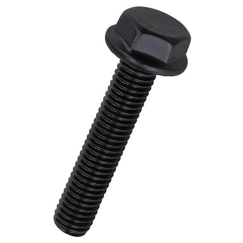 M10-1.5 x 70mm Hex Flange Bolt Black, 304 Stainless Steel (A2-70), Full Thread, Black Flange Hex Screws 10 Pack in Saudi Arabia