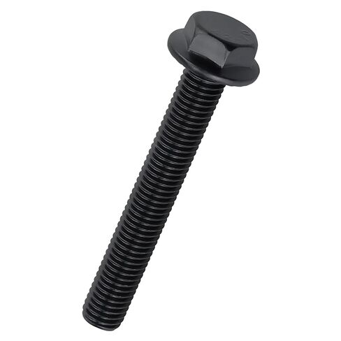 M10-1.5 x 70mm Hex Flange Bolt Black, 304 Stainless Steel (A2-70), Full Thread, Black Flange Hex Screws 10 Pack in Saudi Arabia
