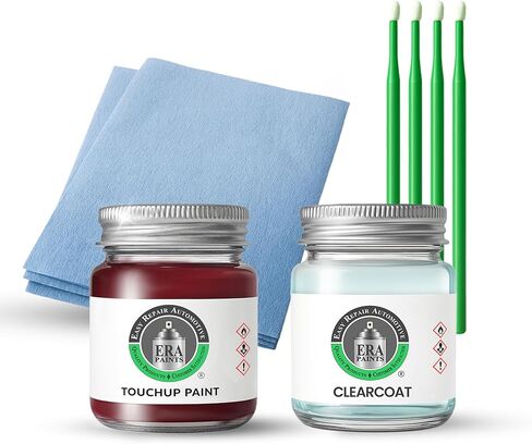 Era Paints PRV/NRV - Velvet Red Pearl لجيب مطابق تمامًا لمسة Automotive Touch Up Paint Jar - مجموعة أساسية in Saudi Arabia