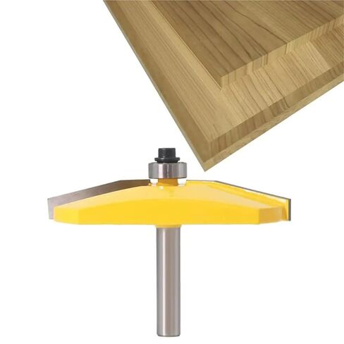 1pcs 15 paised panet bit anel Raiser Router Bit- Bevel Design - 8mm Shank Woodworking Cutter Tenon Cutter for Woodworking Tools in Saudi Arabia