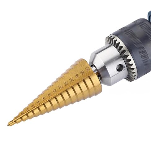 HSS خطوة مثقاب الخشب 4-32 مللي متر عرافة التيتانيوم مخروط ثقب القاطع متعددة الوظائف مخرطة لوحة الحديد الألومنيوم لوحة الحفر المعادن الأساسية الحفر in Kuwait