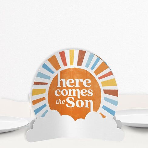Big Dot of Happiness 3D Here Comes the Son Centerpiece Table Decorations, Freestanding Boy Boho Baby Shower Decor, Retro Sunshine Party Centerpieces - 8 Count in Saudi Arabia