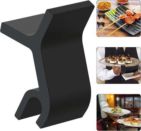 Linkidea 24 PCS Plastic Baking Tray Stacker, Baking Pan Organizer Stabilizing Bracket, Tray Stackers for Cookie Sheets, Suitable for Party Entertaining Reunion Food Display (Black), GSR2-01 in Saudi Arabia