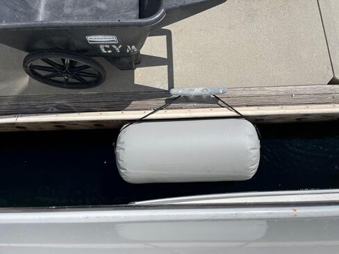 Heavy-Duty Inflatable PVC Boat Fenders Stationary Dock Boats Yacht Sailboats Light Grey in Saudi Arabia