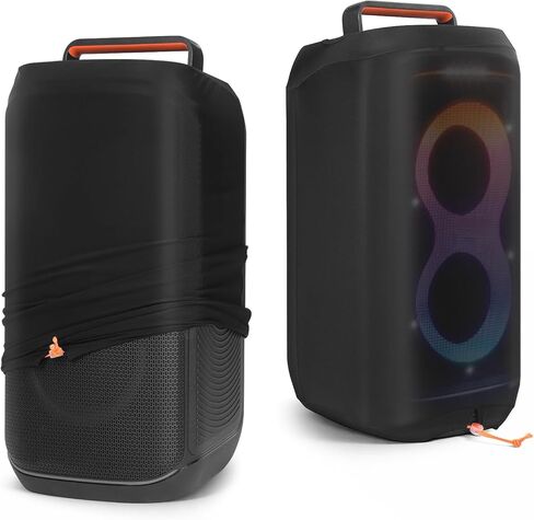 غطاء غبار لمكبر صوت JBL Partybox 720 المحمول للحفلات، غطاء مكبر صوت من قماش الليكرا، تصميم بإبزيم سلك مطاطي، سهل التنظيف، غلاف واقٍ قابل لإعادة الاستخدام in Kuwait
