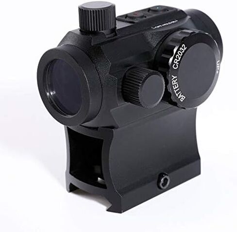Hiram Green Red Dot Sight 1x20mm Micro Rifle Scope 4 MOA Reflex Sight مع شبكاني مضيء و7 مستويات سطوع، حامل نطاق Picatinny Rail Riser مقاس 20 مم، ملحق تكتيكي مضاد للضباب مقاوم للماء in Kuwait