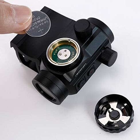 Hiram Green Red Dot Sight 1x20mm Micro Rifle Scope 4 MOA Reflex Sight مع شبكاني مضيء و7 مستويات سطوع، حامل نطاق Picatinny Rail Riser مقاس 20 مم، ملحق تكتيكي مضاد للضباب مقاوم للماء in Kuwait