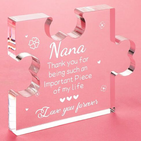 Funnli Gifts for Mom in Spanish, Regalos Mamá Acrylic Puzzle Plaque, Regalos para Mamá, Mothers Day Birthday Gift for Mom Spanish from Daughter Son in Saudi Arabia