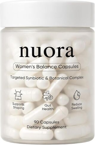 كبسولات صحة الأمعاء من نورا مع الفلفل الأسود البربرين - مكمل للأغشية الحيوية للأمعاء للنساء، توازن الجهاز الهضمي، غير معدل وراثيًا، 90 كبسولة (1) in Kuwait