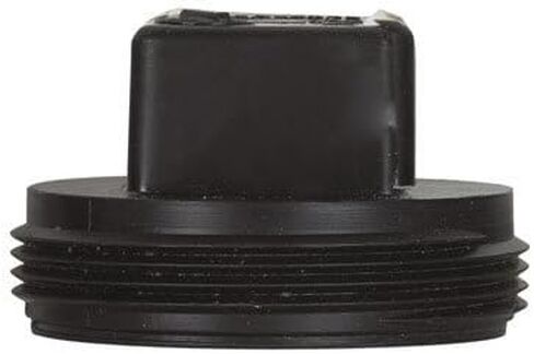 قابس تنظيف الأنابيب من شارلوت ABS/DWV 2 بوصة Mpt - سدادة قابس بلاستيكية سوداء، قابس التنظيف in Kuwait